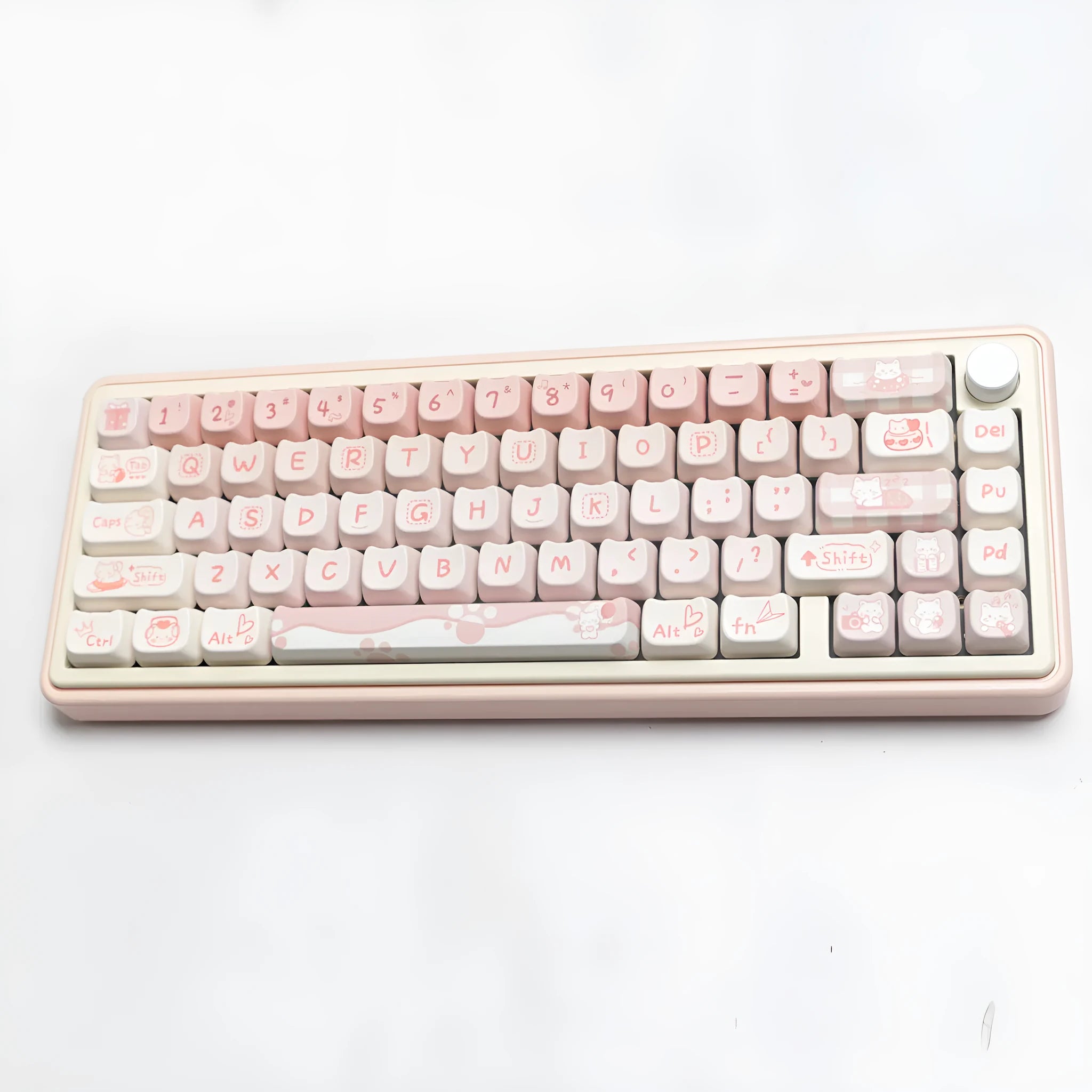 Full set PBT sublimation key caps for mechanical keyboards showing 98+ key coverage