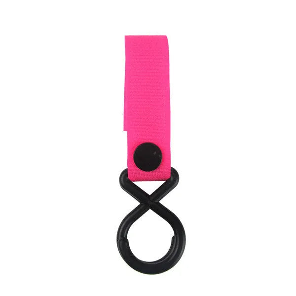 Nylon luggage velcro hook shown in multiple colour options including red, blue, green, and yellow variants
