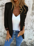Cheetah print slim fit blazer jacket in black and red colour options