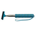 Retractable stainless steel car rearview mirror wiper extended to show full length.