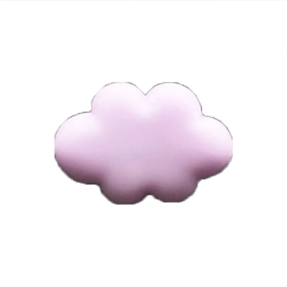 Resin car fragrance clip with Baiyun Cartoon design attached to car air vent