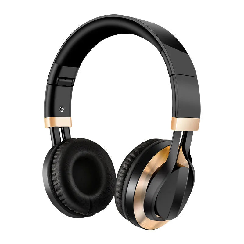 Black wired headphones with microphone, 40mm drivers, and 3.5mm plug for mobile phone karaoke