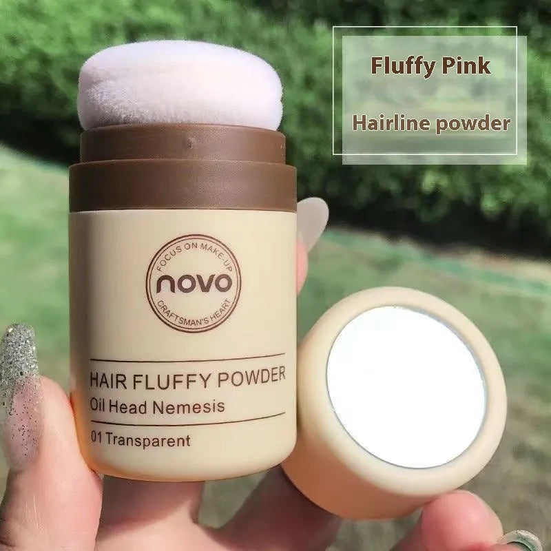 Veejaga mattifying powder compact for oil control on face and hairline in transparent, brown, dark brown shades