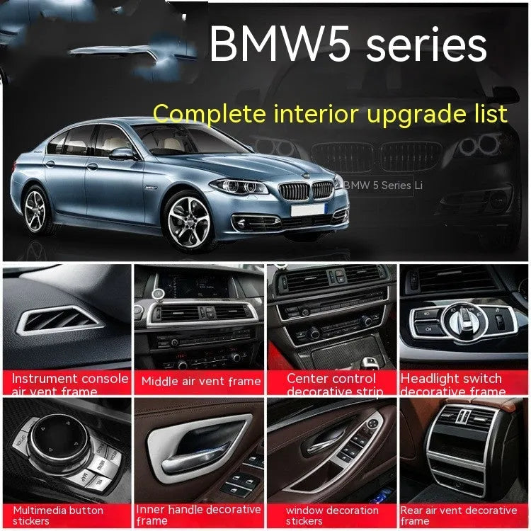 BMW 5 Series interior door handle decorative trim strips four piece set