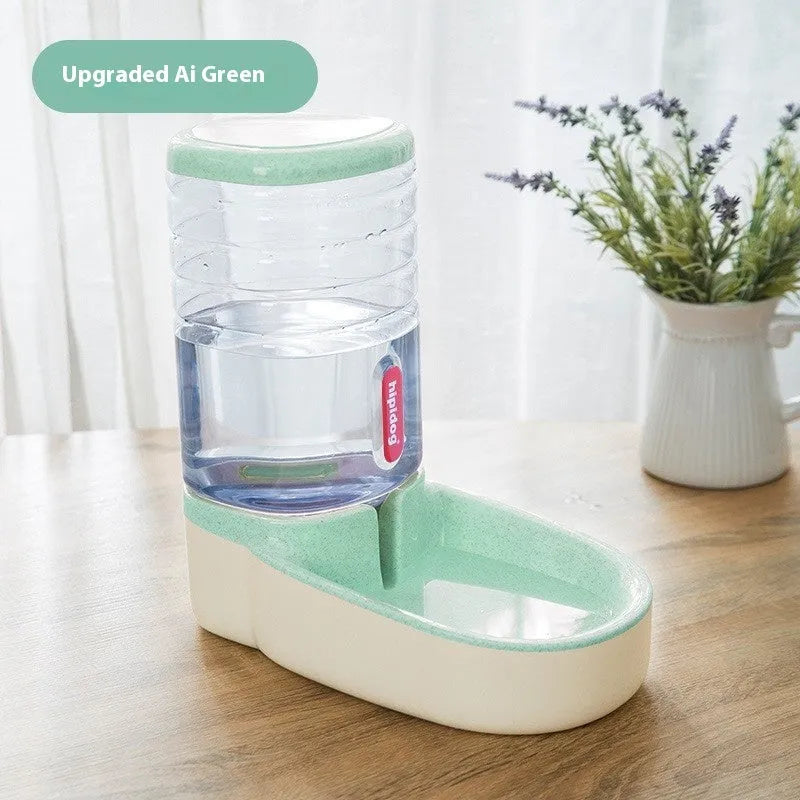 Second generation 3.8L automatic pet water fountain in grey blue pink or green for cats and dogs