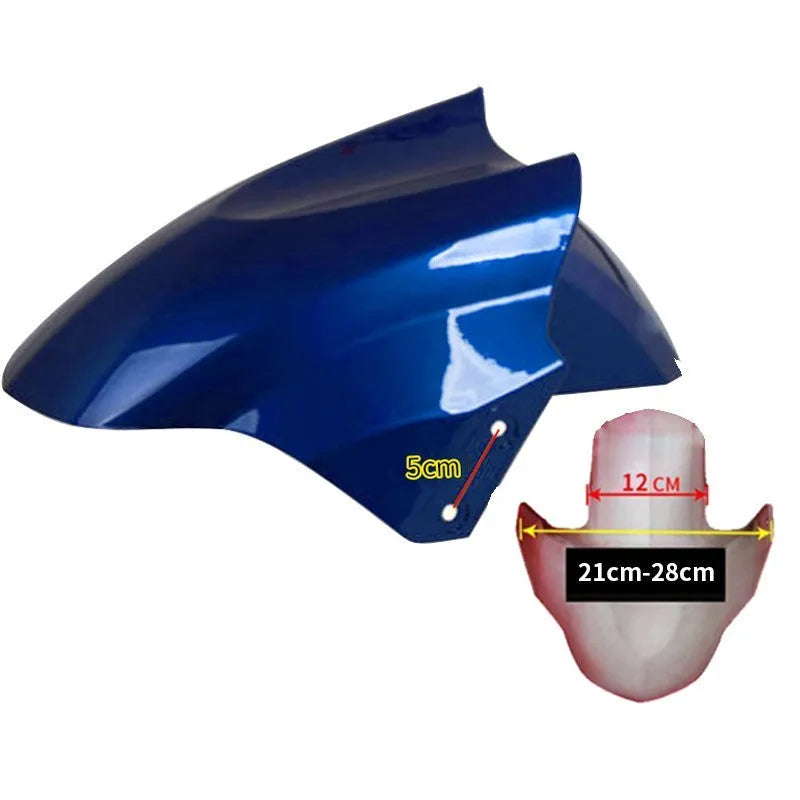 Electric car front wheel fender replacement part in ABS plastic, shown in a selection of available colours.