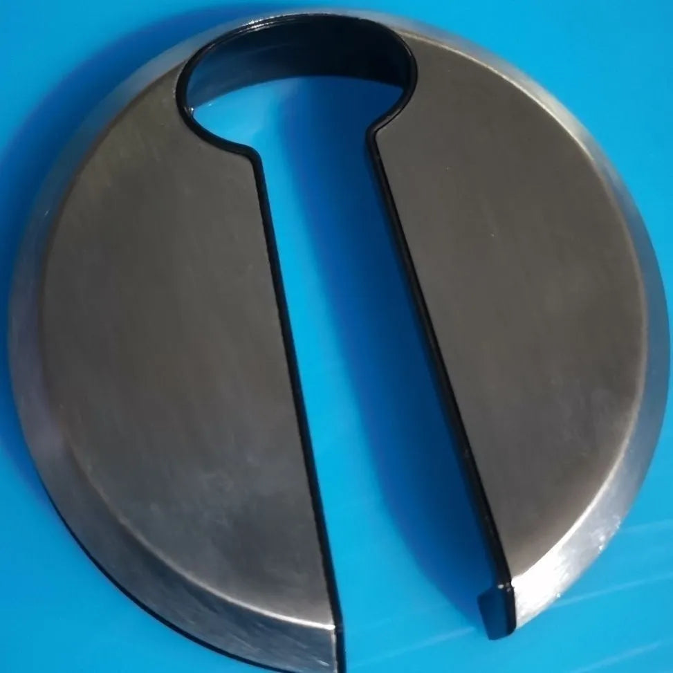 Stainless steel manual kitchen tool combining a bottle opener and paper cutter