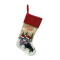 Cloth fireplace Christmas tree pendant decoration measuring 46 by 28cm in pastoral American style