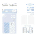 Artsy Ins Style Salt Series oblique angle student draft notebook in A5 or B5 size with white pages.
