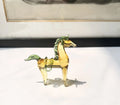 Glazed horse office decoration in coloured glaze, available in brown or white.