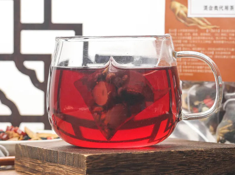 Ginseng black wolfberry tea in 40 individual sachets with total 200g weight