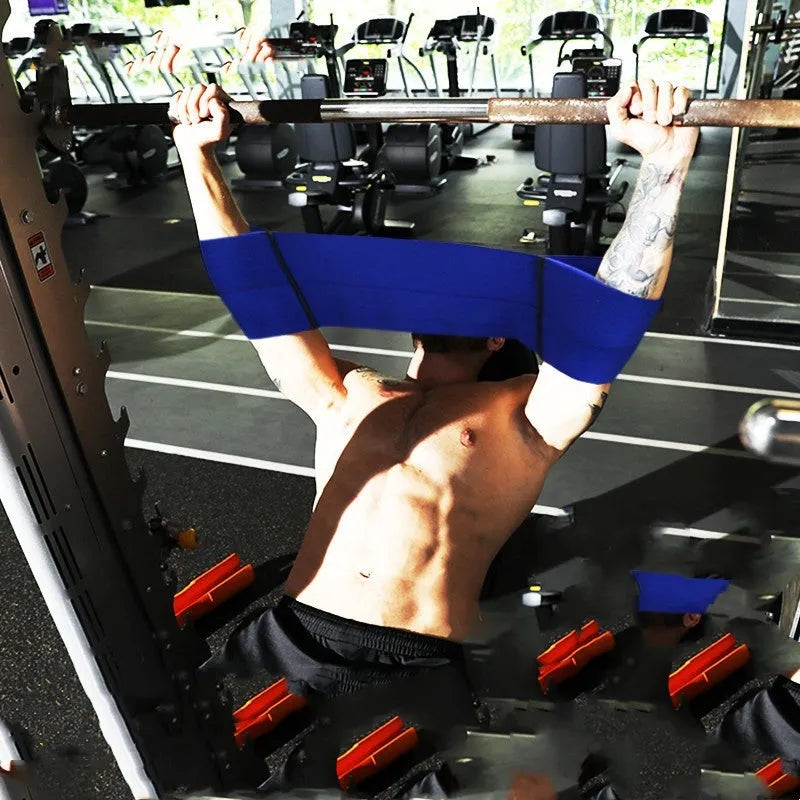 Elastic elbow joint resistance bandage for boxing and fitness, shown in multiple colours.