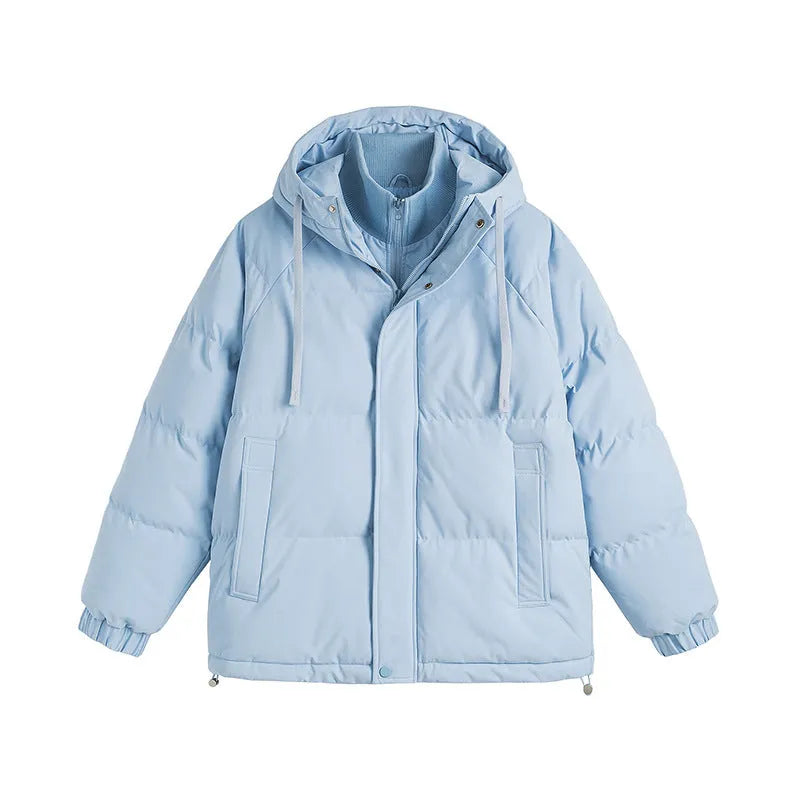 Loose winter padded coat with side pockets in six colour options