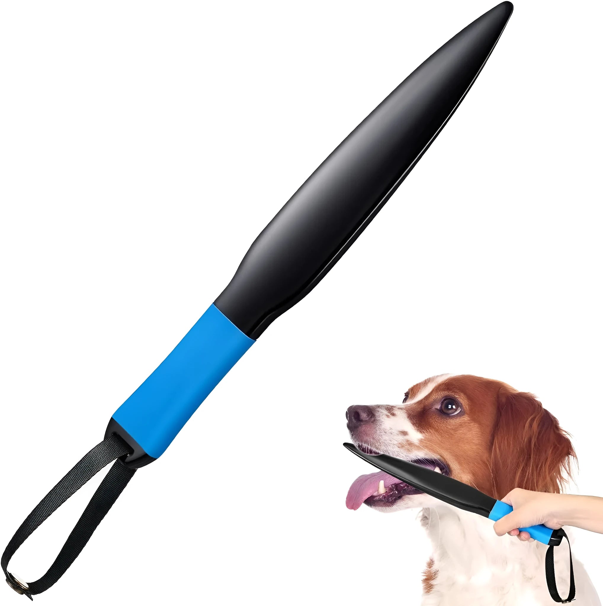 35cm long dog training stick with coloured handle for small medium dogs