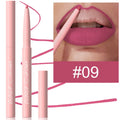 Velvet matte lip liner pencil in 12 colour shades for precise application