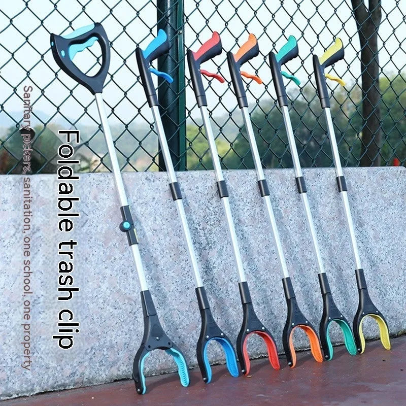 Blue trash folder artifact sewer pliers cable management tool with plastic and aluminum alloy construction