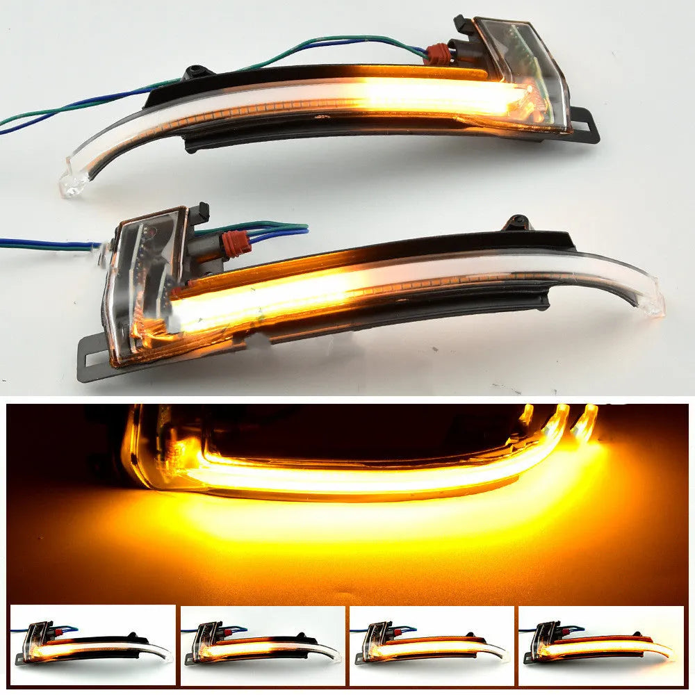 Dynamic LED mirror turn signal indicator for Audi B8 and B8.5 models in blackened finish.