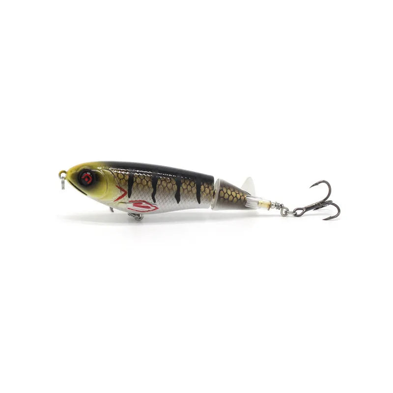 7.5cm long bionic fishing lure bait for road fishing shown in one of its five colour variations