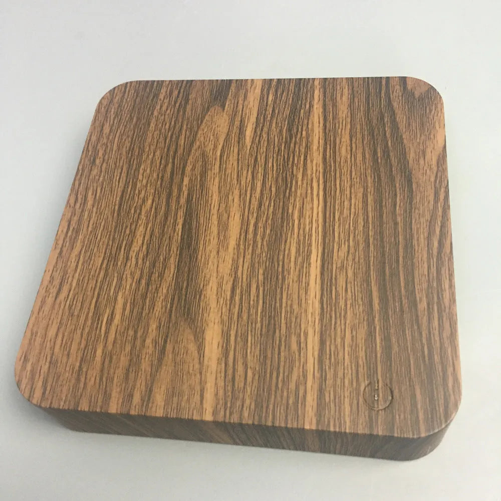 Magnetic levitation galaxy decorative light with floating moon lamp above walnut colour base