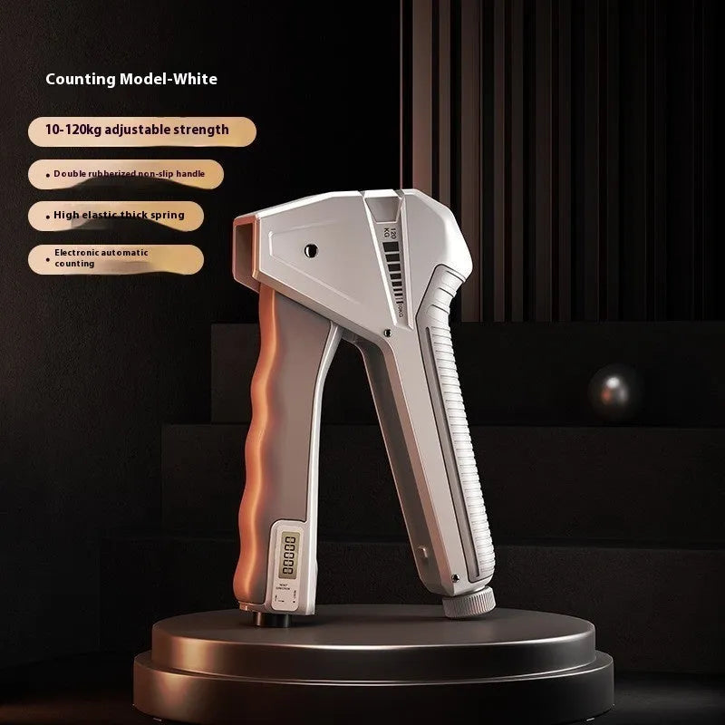 Adjustable hand gripper with mechanical counter display in multiple colour options