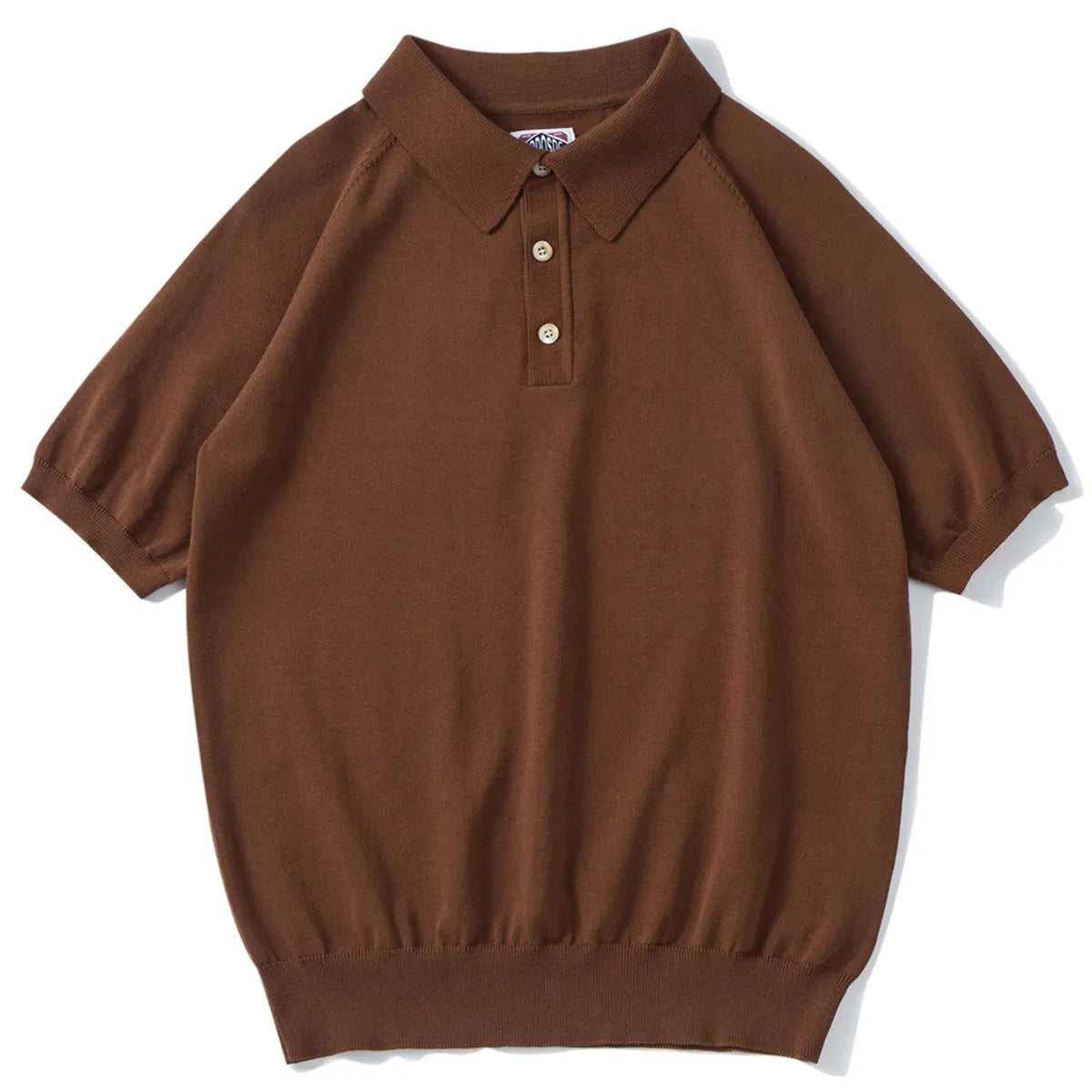 Retro slim fit short-sleeved cotton t-shirt shown in a solid colour