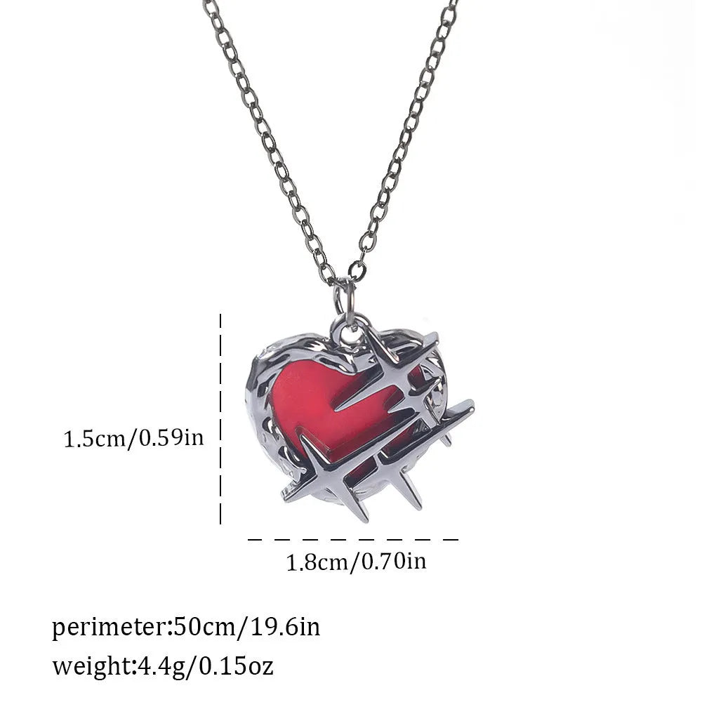 Dark style Halloween necklace for women with a choice of alloy bat, spider, or cross pendants on a chain.