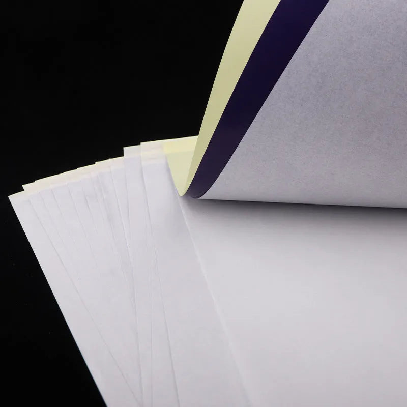 A4 tattoo transfer paper packs with transfer paste gel for quadruple copy designs
