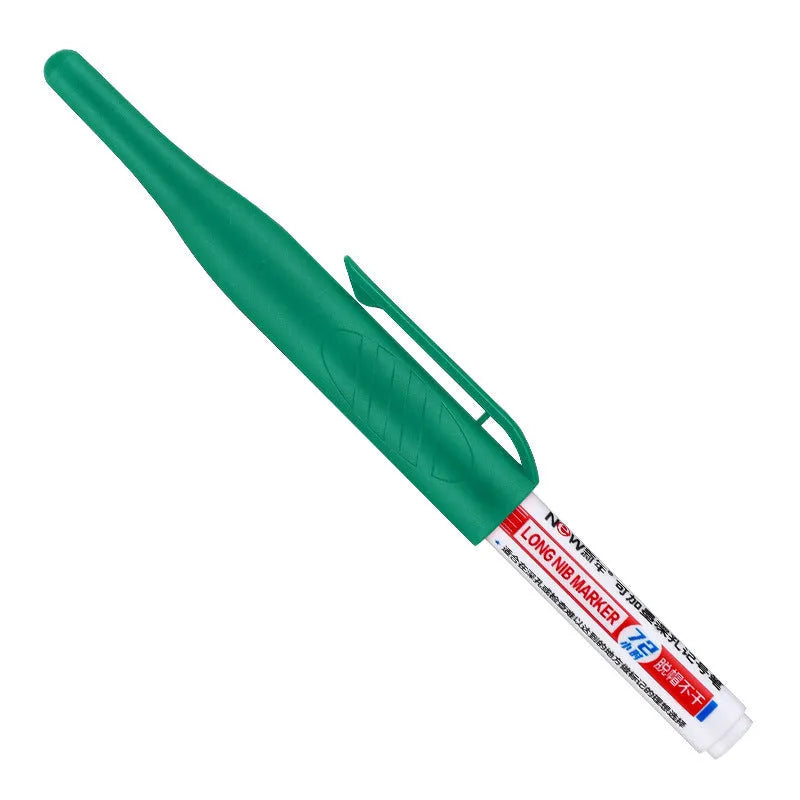 15.2cm quick-dry oil marker pen in black, red, blue and green ink colours for waterproof industrial marking