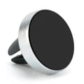 Magnetic car air vent mobile phone holder in five colour options on a car vent.