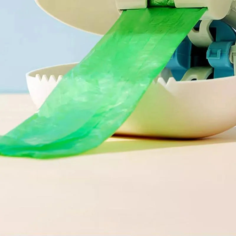 Cloud-shaped dog pooper scooper in white blue colour with comfortable grip handle