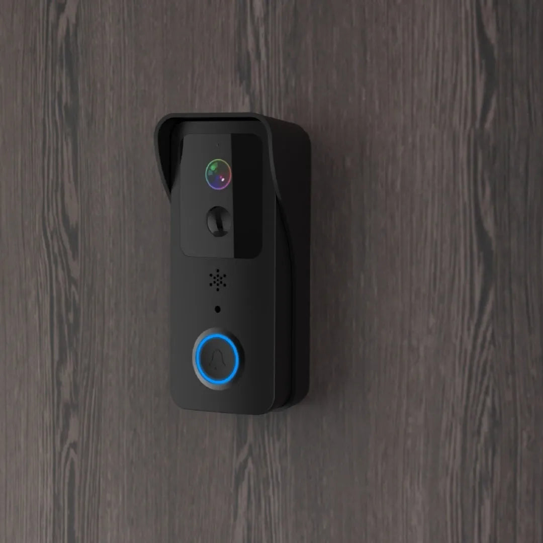 Waterproof smart visual doorbell with HD camera and 18650 battery for wireless outdoor security