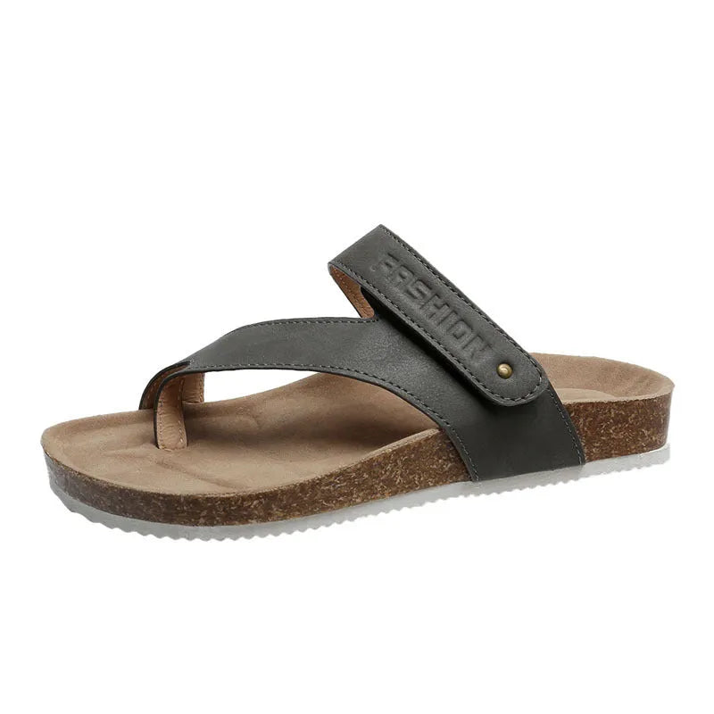 Flat toe ring thick-soled flip-flops in multiple colours with foam soles