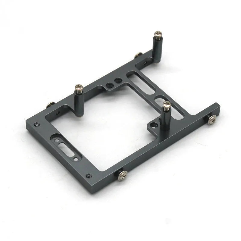 Alloy metal accessories for military card model remote control car with grey structural parts and black tyres