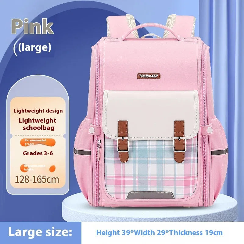 Modern Oxford cloth student schoolbag in various colours suitable for grade 5-6 students