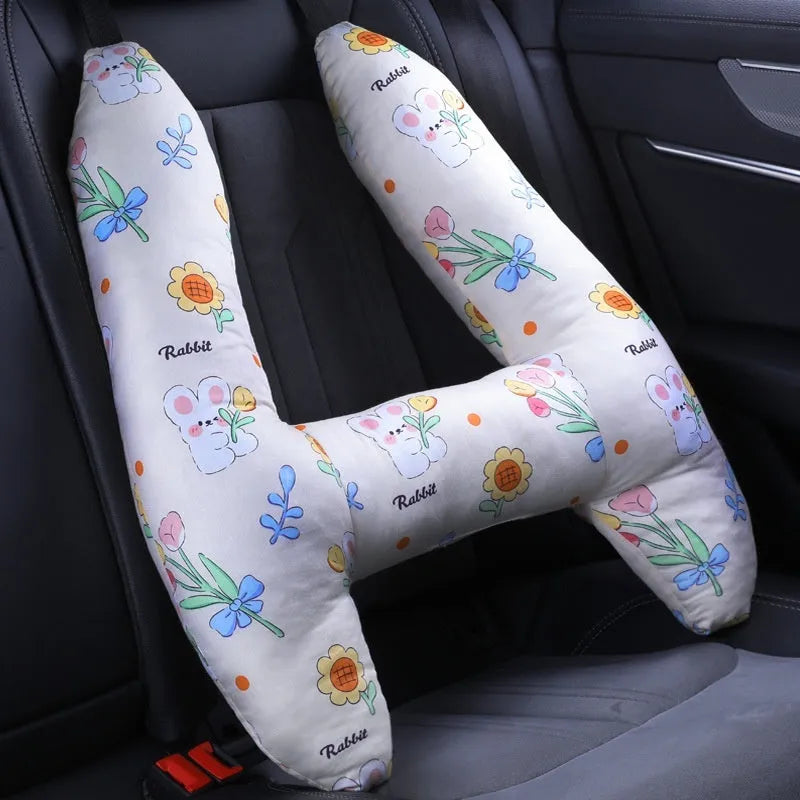 55x70cm automotive headrest pillow with pearl cotton filling showing pattern options