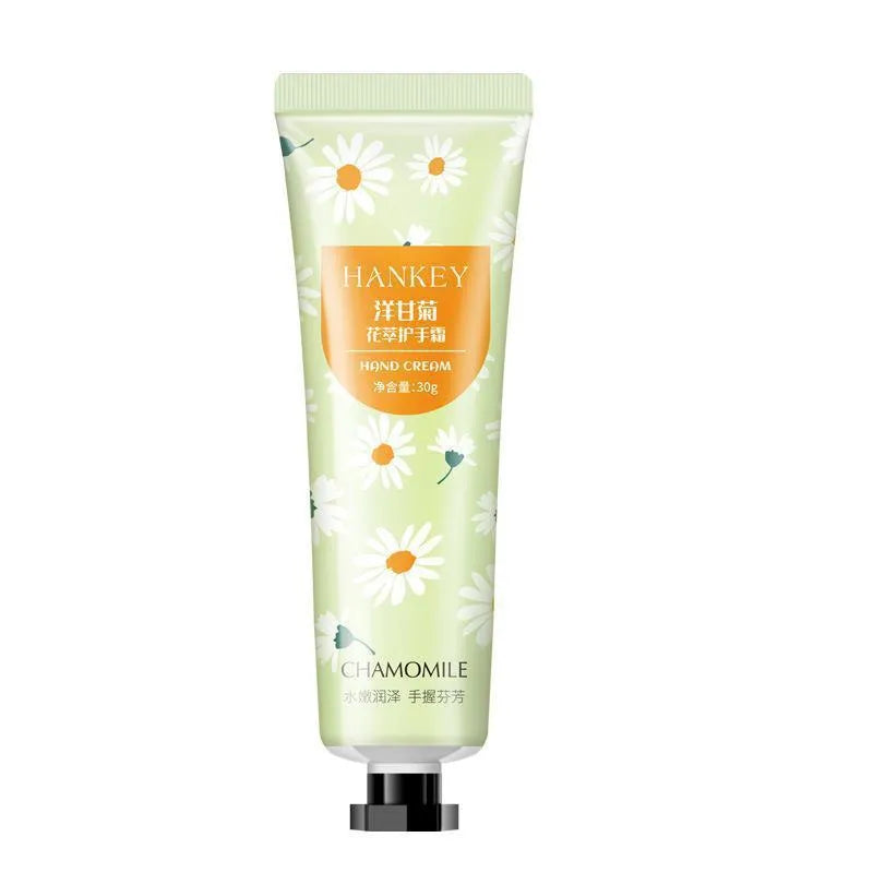 30g hand cream tube with fruit and botanical fragrance options for dry skin moisturisation