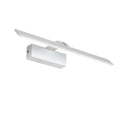 White framed 520mm long LED bathroom mirror light with three colour settings.