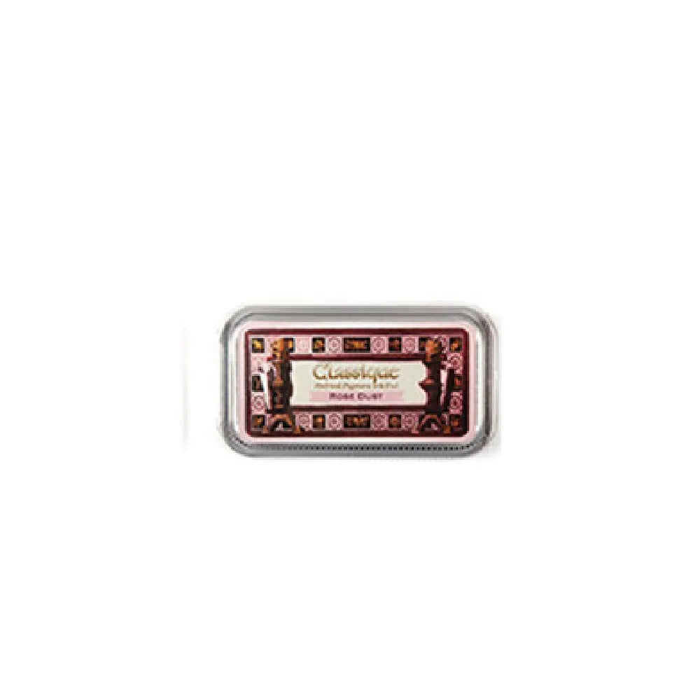 Rectangular oily ink pad for rubber stamps in five colour options measuring 0.3 x 5.7 x 1.7 cm