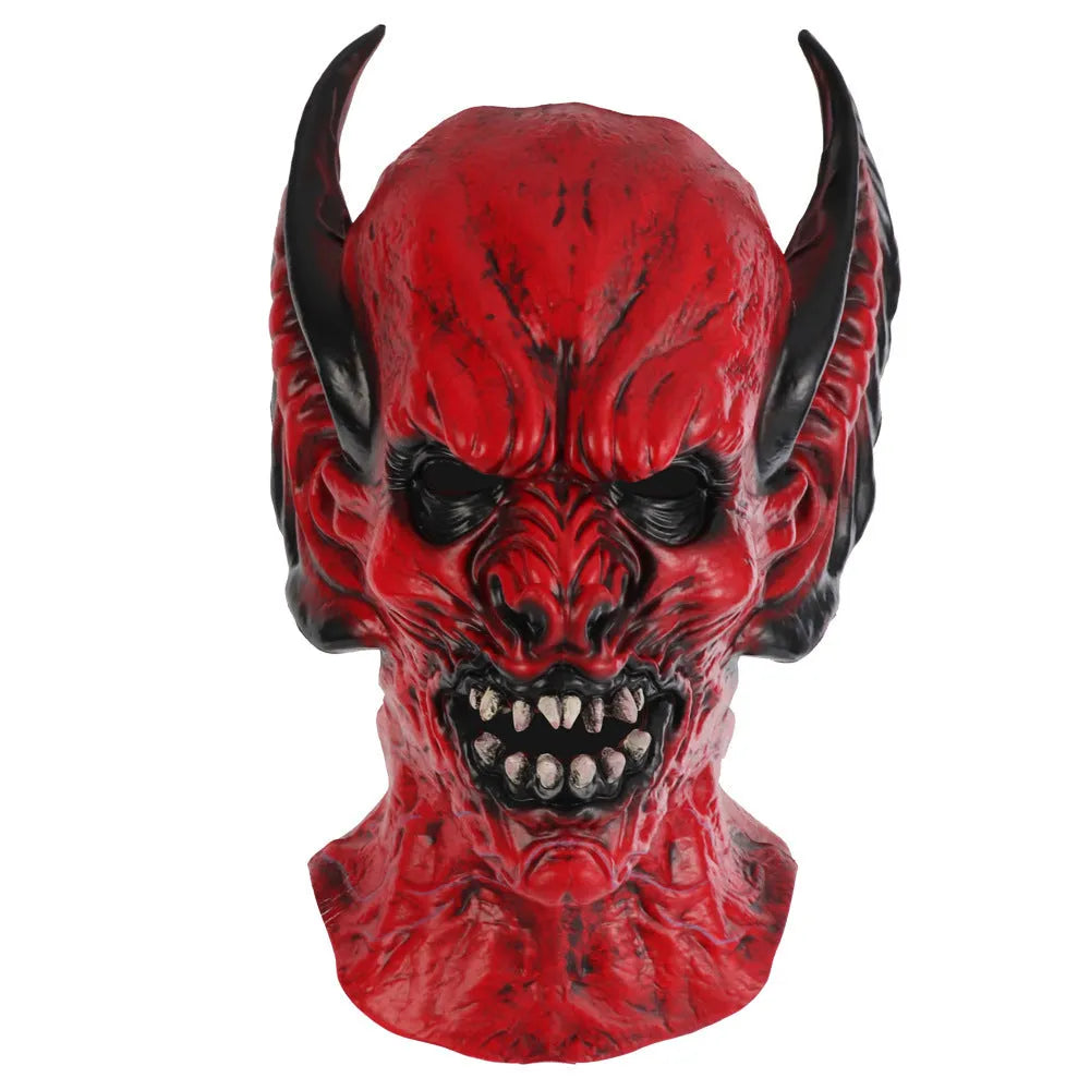 Red bat design hood mask made from RP foam for Halloween party dress up