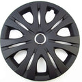 Universal ABS plastic wheel hub cover in monochrome finish for 13-16 inch car wheels