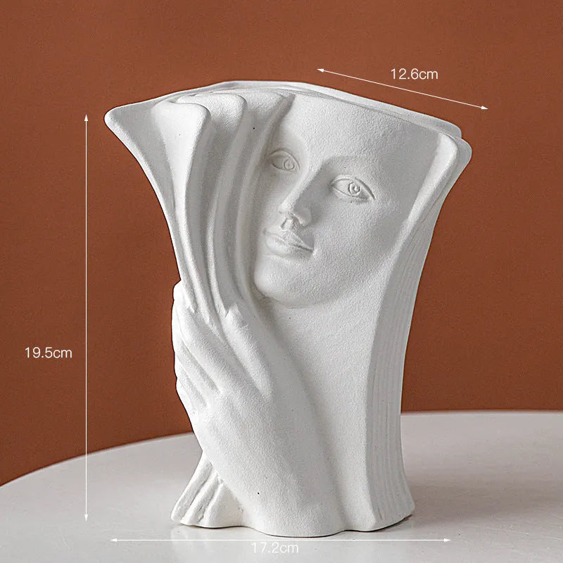 Ceramic book stand with glazed finish in modern simplicity style for desktop organisation