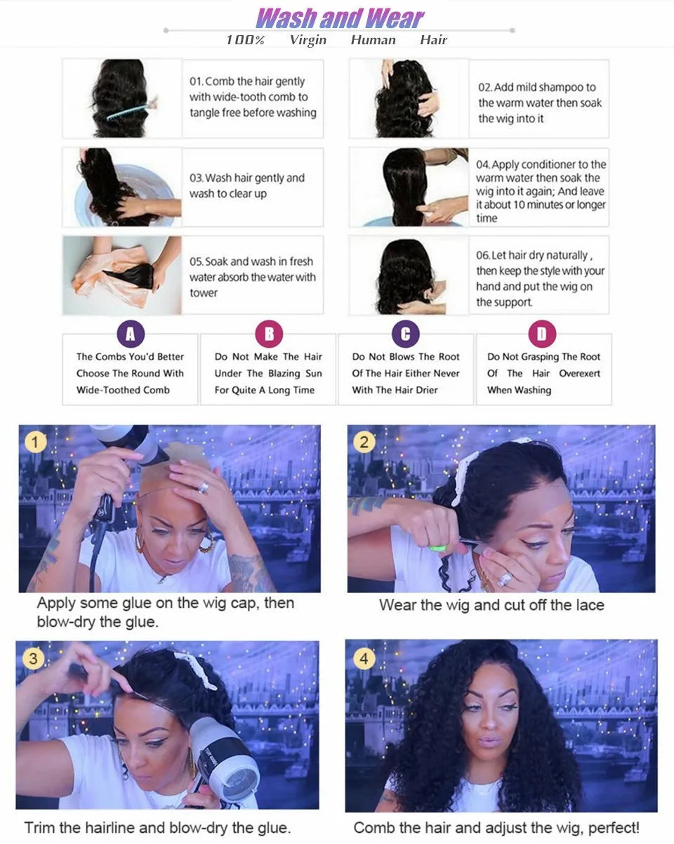 Real human hair body wave lace front wig with transparent lace frontal showing natural hairline