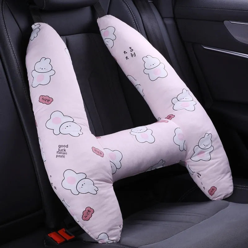 55x70cm automotive headrest pillow with pearl cotton filling showing pattern options