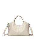 Genuine leather women's cross-body bag in a choice of seven colours including black, brown, and wine red