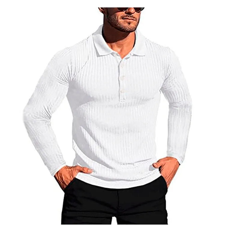 Striped loose fit t-shirt showing high elastic slim knit construction in multiple colour options