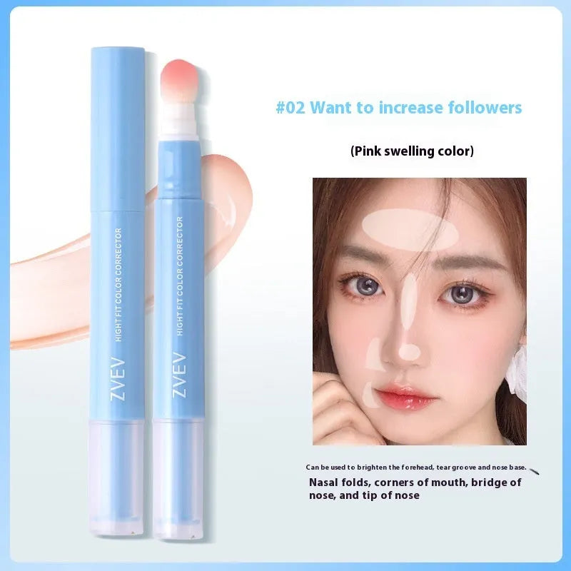 Sponge brush head concealer pen for clothing with three colour correction shade options