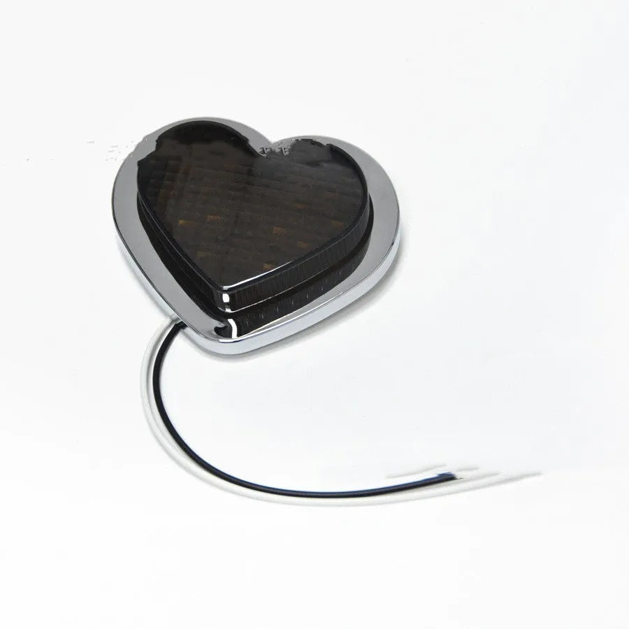 Japanese-style heart-shaped 12V LED auto fender sidelight lamp for car modification