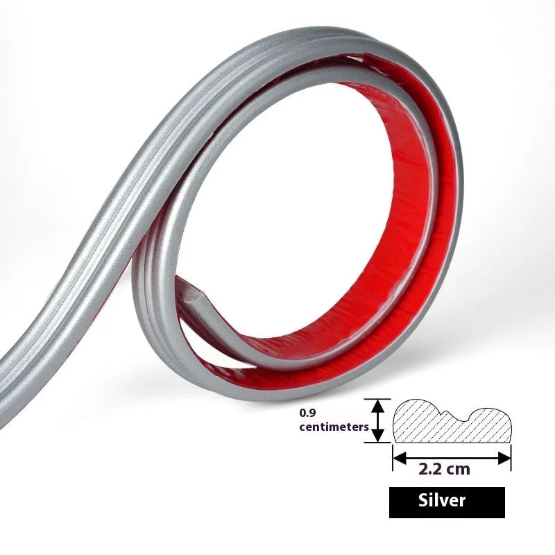 Flexible PVC self-adhesive edge banding frame in black, gold, silver, and white colour options