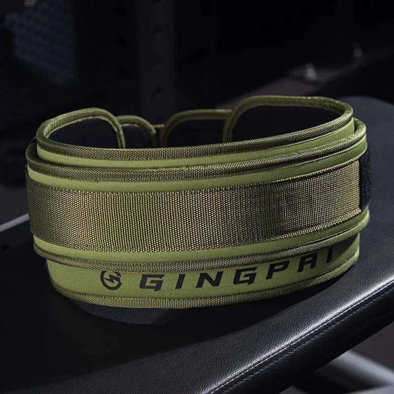 Adjustable weightlifting protection belt for abdominal support during squat and deadlift exercises