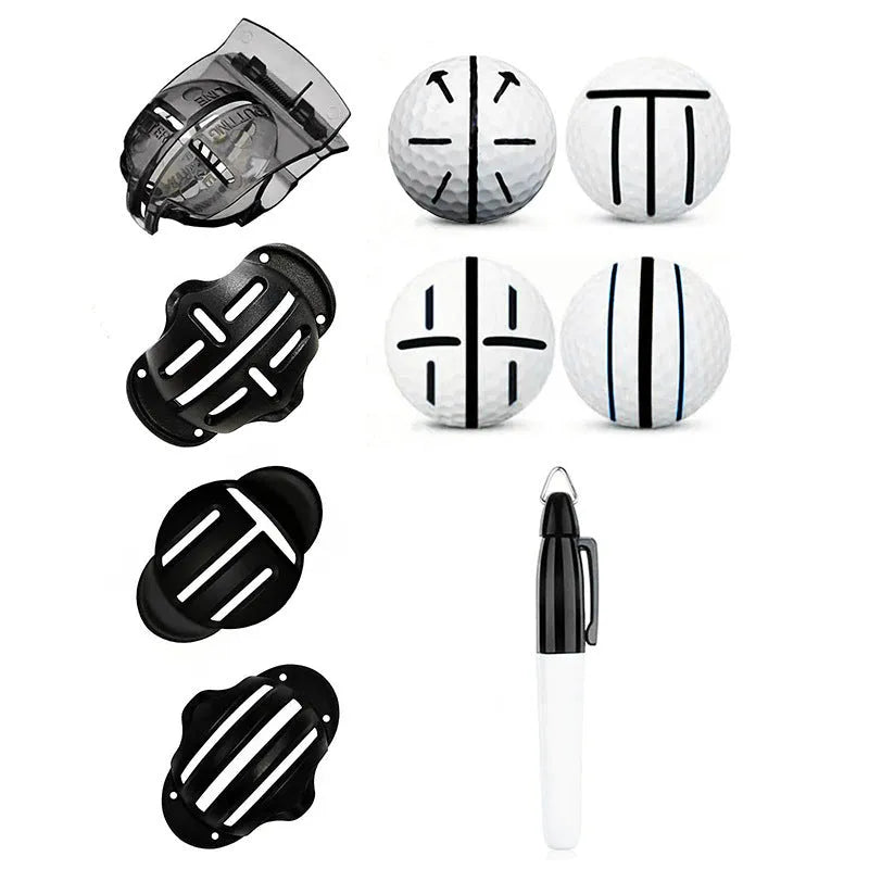 Golf scriber putter alignment tool with plastic construction and multiple marking instruments